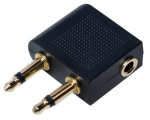 Headphone adapter 3.5 mm for airplanes