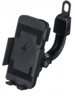 Motorcycle holder with built-in wireless fast charger, Black (CD-3093) Motorcycle holder with built-in wireless fast charger, Black (CD-3093)