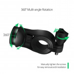 Motorcycle holder with built-in wireless fast charger, Black (CD-3093) Motorcycle holder with built-in wireless fast charger, Black (CD-3093)