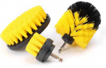 Set of 3 scrubbing brushes for drill/screwdriver Set of 3 scrubbing brushes for drill/screwdriver