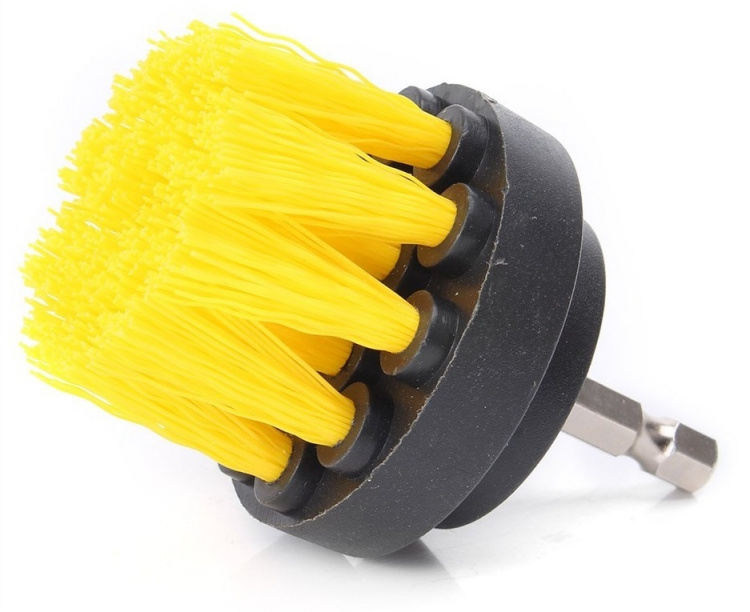 Set of 3 scrubbing brushes for drill/screwdriver Set of 3 scrubbing brushes for drill/screwdriver