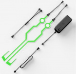 Light stripes for motorcycle helmet, Green Light stripes for motorcycle helmet, Green