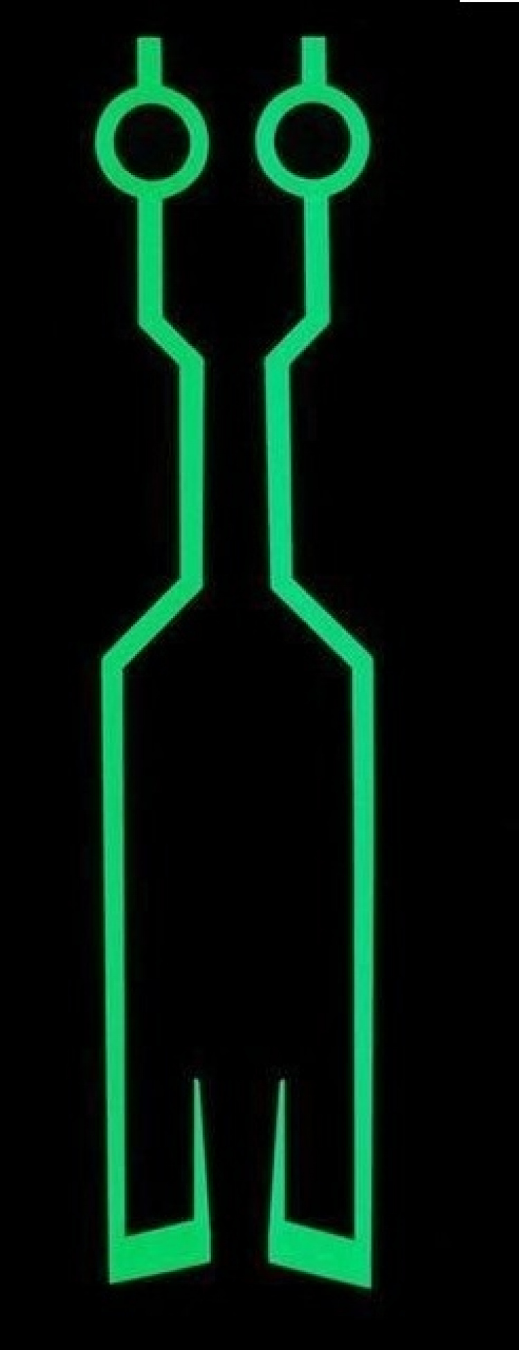 Light stripes for motorcycle helmet, Green Light stripes for motorcycle helmet, Green