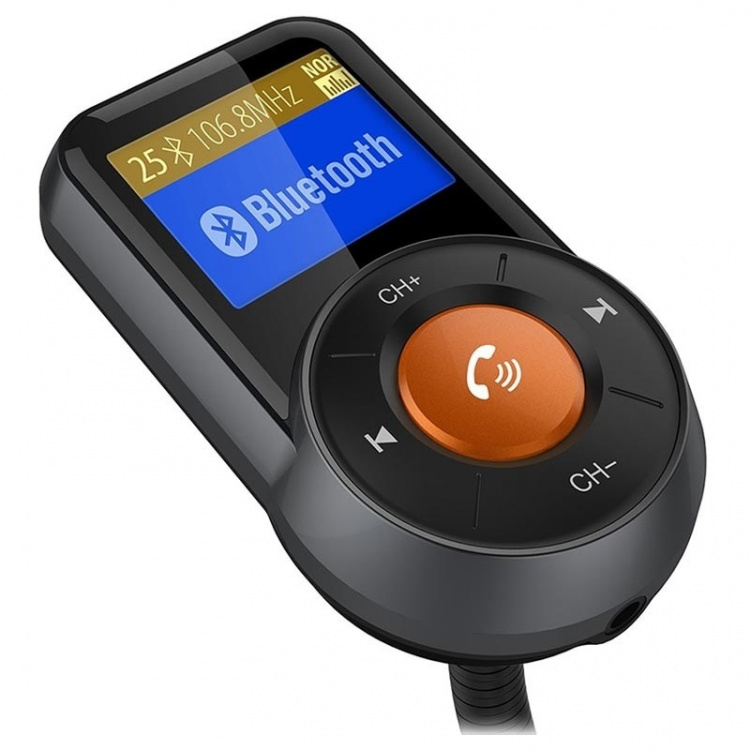 BT76 FM transmitter with Dual USB charger QC3.0+2.4A, Black BT76 FM transmitter with Dual USB charger QC3.0+2.4A, Black