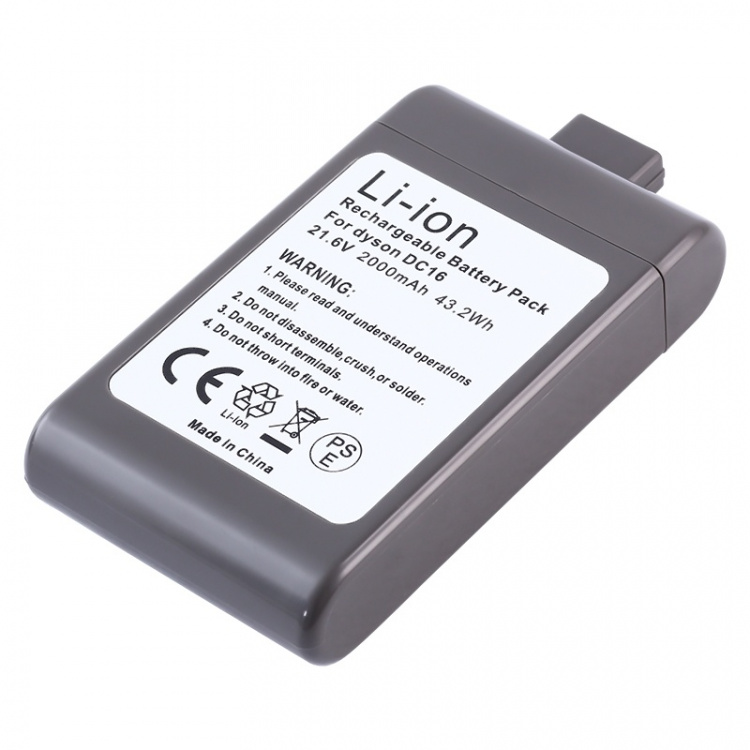 Battery Dyson DC16 21,6V 3000 mAh 64.8 Wh