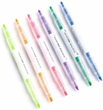 Marker pens in different colours, 6-pack