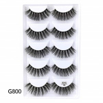3D effect false eyelashes, G800, 5 pairs
