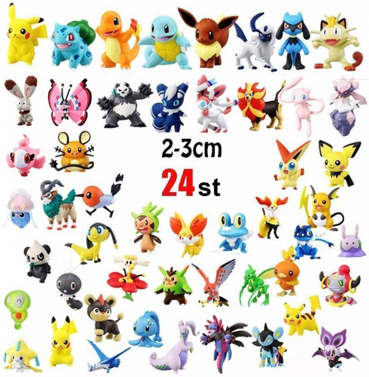 24 cute and colorful Pokémon figures