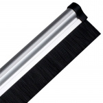 Ice scraper with brush and telescopic handle, Silver