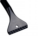 Ice scraper with brush and telescopic handle, Silver