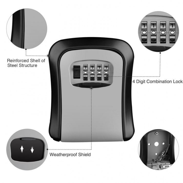 Compact Key Cabinet with Code Lock