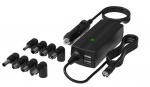 Universal laptop charger for car, 8 connectors.