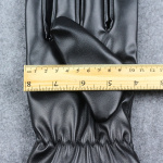 Leather gloves with touch function, One Size