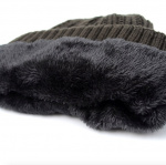 Hat with lining, Gray