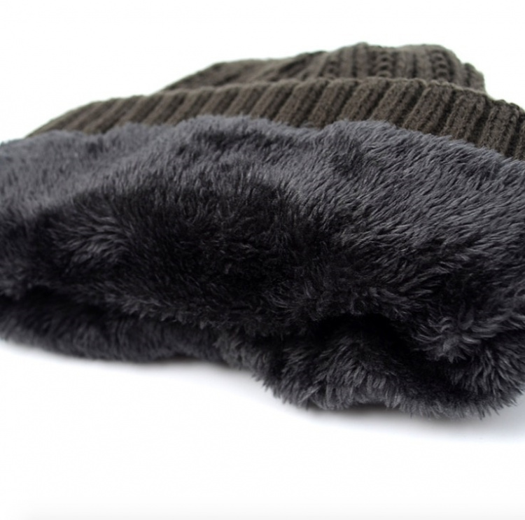 Hat with lining, Gray