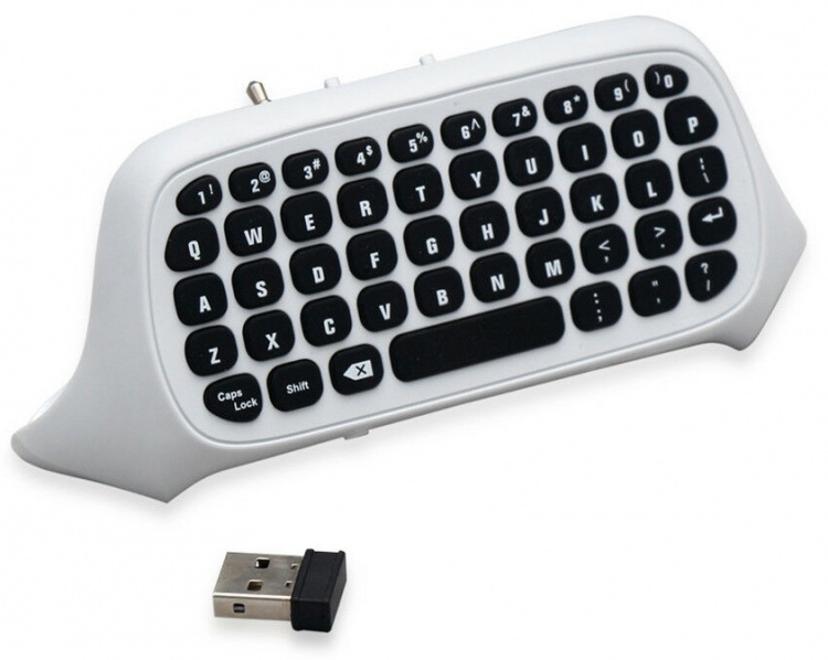 Keyboard for Xbox One S controller, White Keyboard for Xbox One S controller, White