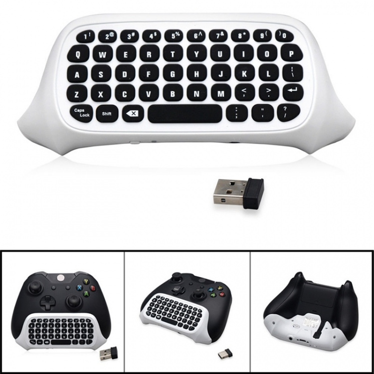 Keyboard for Xbox One S controller, White Keyboard for Xbox One S controller, White