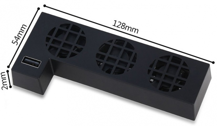 External Cooling Fan for Xbox One X, Black External Cooling Fan for Xbox One X, Black