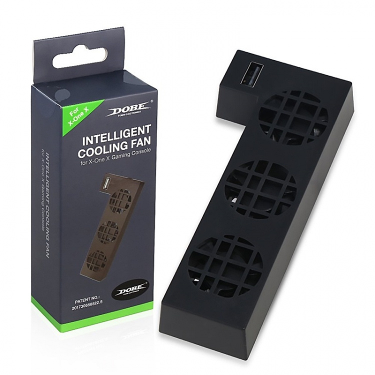External Cooling Fan for Xbox One X, Black External Cooling Fan for Xbox One X, Black