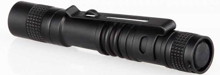 Small flashlight, 13cm, 120lm, Black Small flashlight, 13cm, 120lm, Black