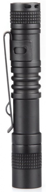 Small flashlight, 13cm, 120lm, Black Small flashlight, 13cm, 120lm, Black