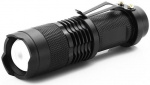 Flashlight with zoom, Black Flashlight with zoom, Black