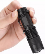 Flashlight with zoom, Black Flashlight with zoom, Black