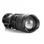 Flashlight with zoom, Black Flashlight with zoom, Black