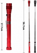 Magnetic flashlight, Red Magnetic flashlight, Red