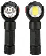 Rechargeable T6 + COB LED 360 ° rotating flashlight with magnet Rechargeable T6 + COB LED 360 ° rotating flashlight with magnet