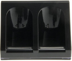 Wii Dock + 2x battery for Nintendo Wii/Wii U controller, Black