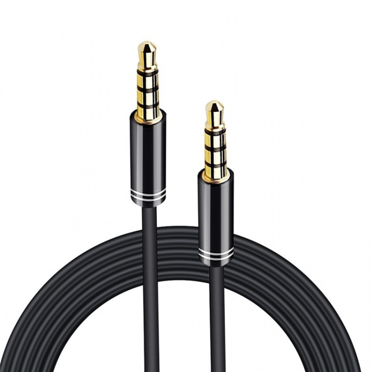 NORDIQZENZ AUX cable 3.5mm, 1m, Black
