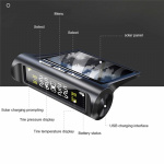 Solar-powered tire pressure monitor Solar-powered tire pressure monitor