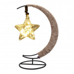 Table lamp with a hanging glass star Table lamp with a hanging glass star
