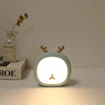 Night light with deer horn, Green