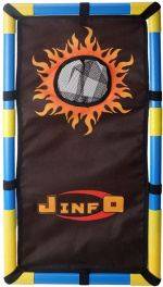 Sniper shooting target with frame