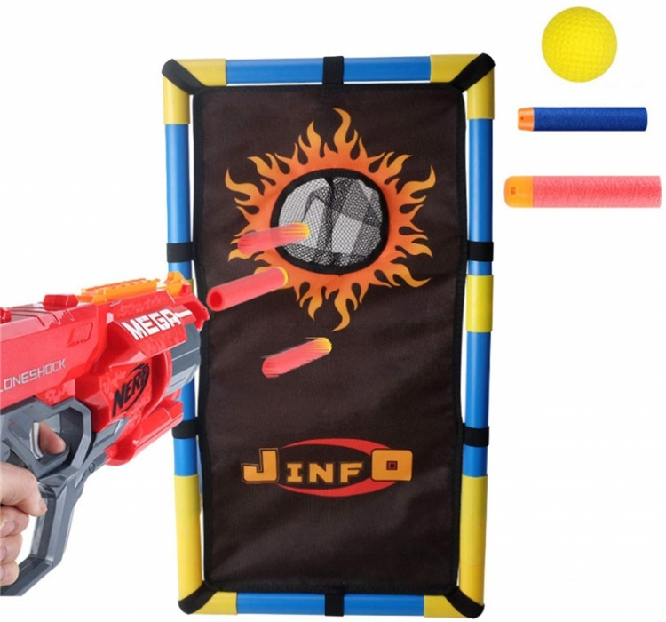 Sniper shooting target with frame