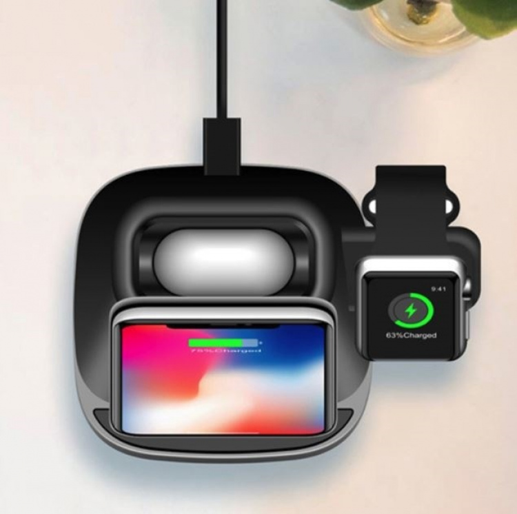 3-in-1 Qi Charging Stand for Airpods, smartphone & smartwatch 3-in-1 Qi Charging Stand for Airpods, smartphone & smartwatch