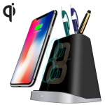Translation: Space-saving pen holder with wireless Qi charging Translation: Space-saving pen holder with wireless Qi charging