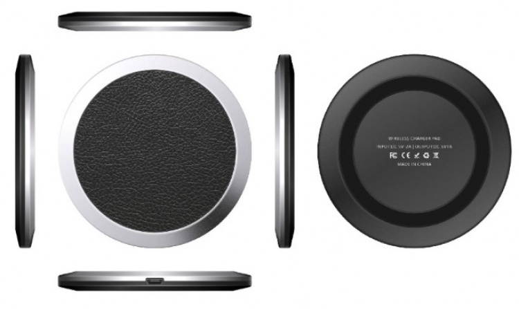 Leatherette Qi charger with fast charging
