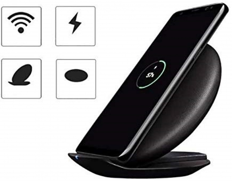 Wireless Qi Charging Stand, Black