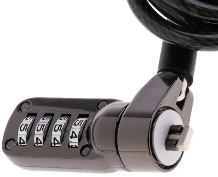 Universal computer lock with code lock, 1,9m