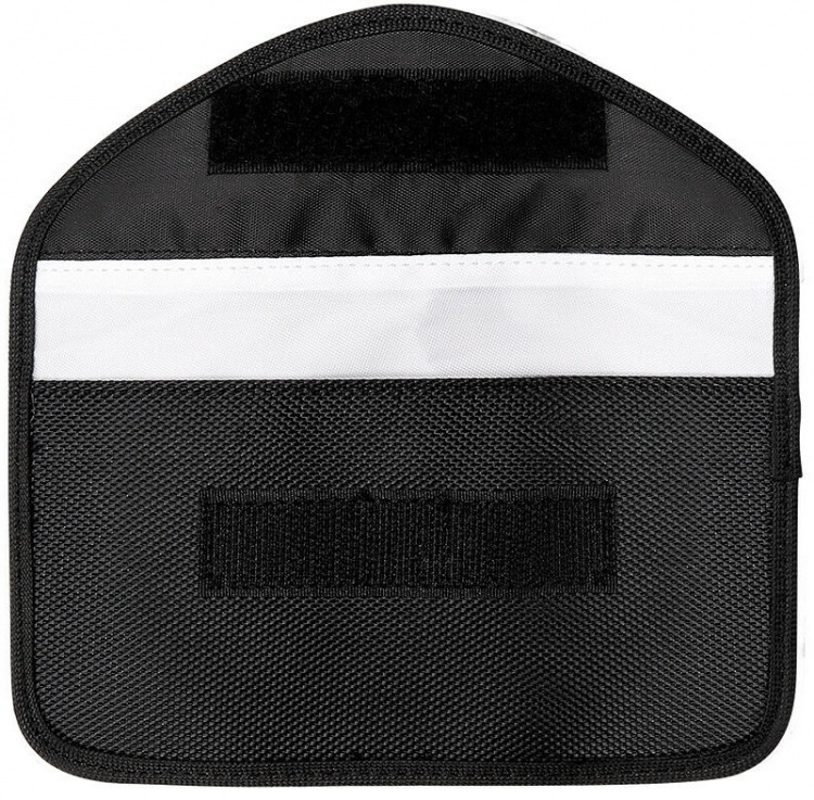 Black bag with RFID protection for cards, phone, car keys, etc. Black bag with RFID protection for cards, phone, car keys, etc.