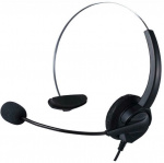 Call center headset with remote control, USB, Black