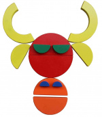 Creative puzzle with circles Creative puzzle with circles