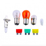 Spare parts kit with car lights, H1, 8 pieces. Spare parts kit with car lights, H1, 8 pieces.