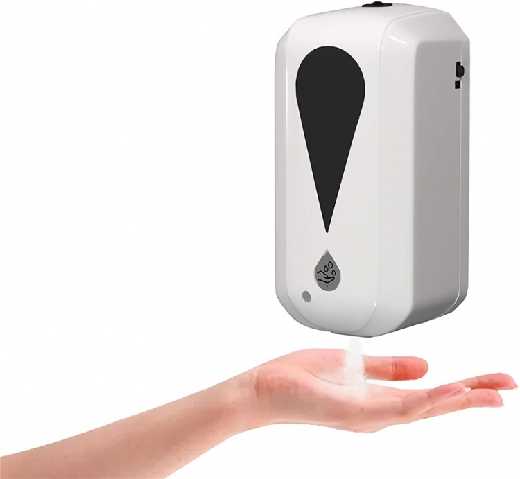 Hand sanitizer dispenser, White Hand sanitizer dispenser, White