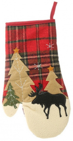 Pot holder with decorative Christmas motif