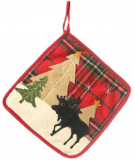 Pot holder with decorative Christmas motif