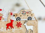 Door sign with Christmas motif